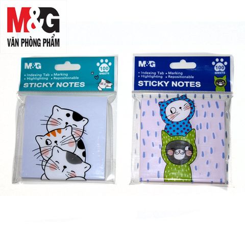  Tập Giấy nhớ nhiều màu hình chú mèo dễ thương M&G So many cats 