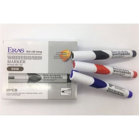  Bút dạ bảng Eras E058 (12/432/864) - Xanh/Đỏ/Đen sản phẩm chính hãng 