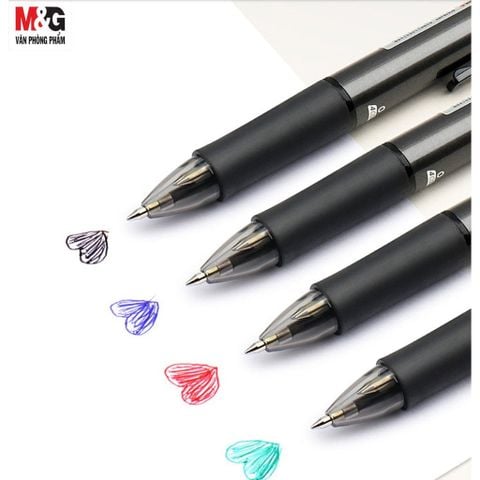  Bút bi dầu 4 màu thân đen MG-666 ABP80315 (36/864) 