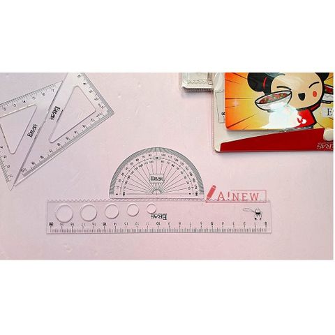  Bộ dụng cụ thước kẻ tiện lợi 4 món Eras E900 sản phẩm chính hãng (Giao ngẫu nhiên) 