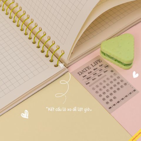  Sổ lò xo đơn caro 6x6mm A4 200 trang tập vở bìa dễ thương 100gsm sản phẩm chính hãng(Giao ngẫu nhiên màu) 