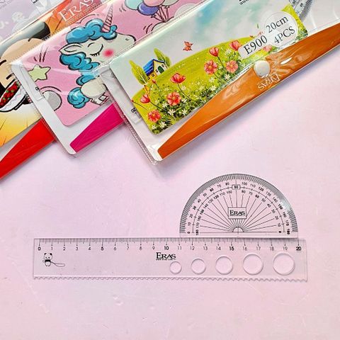  Bộ dụng cụ thước kẻ tiện lợi 4 món Eras E900 sản phẩm chính hãng (Giao ngẫu nhiên) 