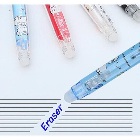  Bút nước xanh/đen xóa được 0.5 Peanuts  SKP61118B2 (Giao màu ngẫu nhiên ạ) sản phẩm chính hãng 