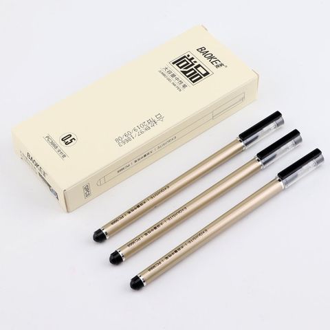  Bút gel siêu nhiều mực 0.5mm Baoke PC3668 Xanh/Đen/Đỏ (12 Cây/Hộp) 