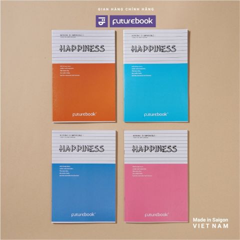  Vở kẻ ngang ĐL58-60gsm Hapiness FutureBook 80 trang sản phẩm chính hãng (Giao màu bìa ngẫu nhiên ạ) 