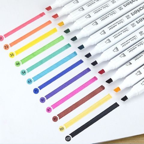  Hộp Bút dạ màu chất lượng tốt Marker Baoke 6718 12/18/24/36/48/60 màu sản phẩm chính hãng 