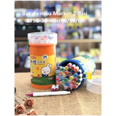  Hộp Bút dạ màu marker Baoke No.6798 - 12/18/24/48/60 màu 