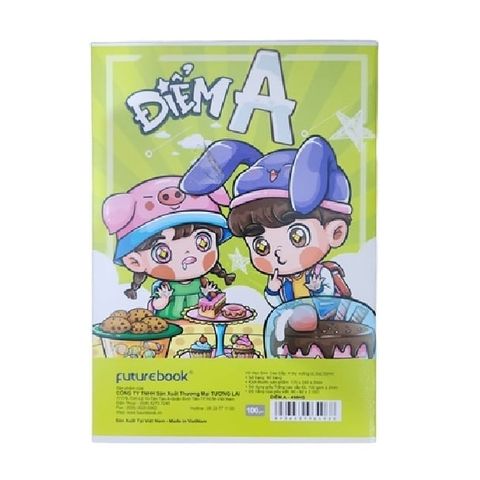  Vở ô ly ĐL100gsm Điểm A+ FutureBook 80 trang DK-SV498 sản phẩm chính hãng (Giao bìa màu ngẫu nhiên ạ) 