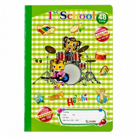  Quyển Vở ô ly 48 trang cao cấp ĐL 110 Klong033 sản phẩm chính hãng( Giao màu ngẫu nhiên ạ) 