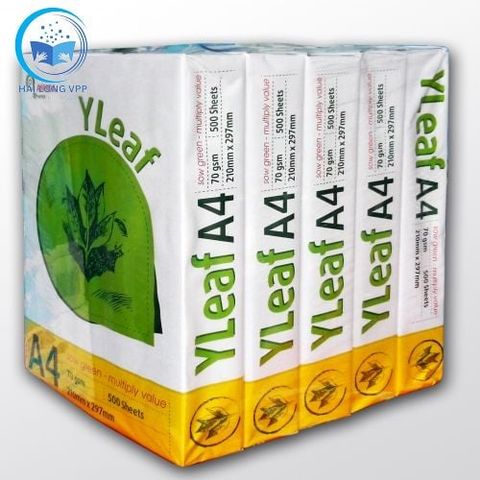  RAM Giấy in An Hòa - Yleaf A4/ ĐL66/ĐL70 - 500 tờ/ram ( Made in Việt Nam ) 