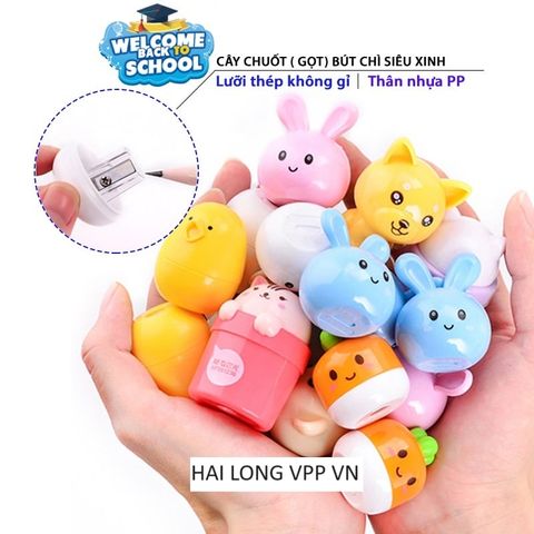  Gọt chì hình đầu thỏ/cà rốt/gấu/bò/chó APSN1205 sản phẩm chính hãng (Giao màu ngẫu nhiên ạ) 