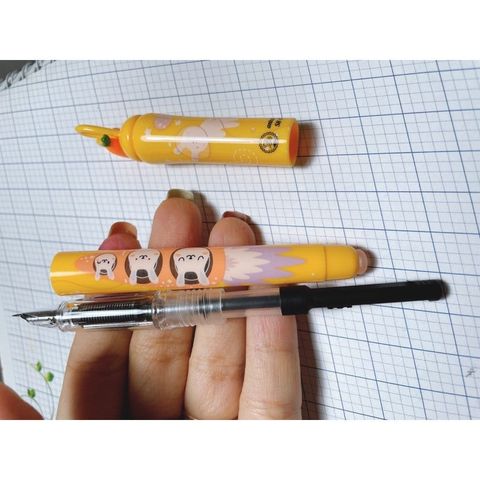  Bút mài thày Ánh kèm mực xóa được - SH070 - Ngòi kim tinh êm trơn (Hàng chính hãng thầy ánh) 