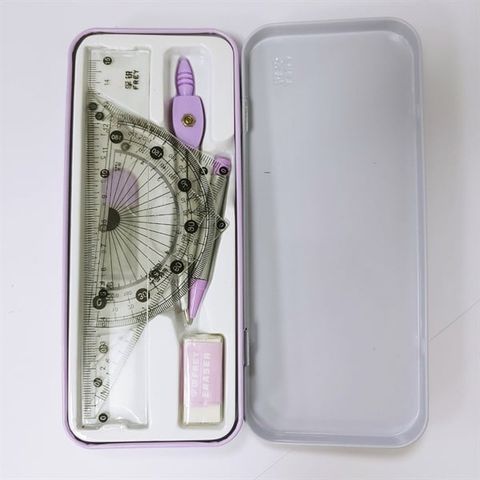  Bộ thước kẻ compa 7 chi tiết Hộp thiếc Frey Baoke NO680và 6802 sản phẩm chính hãng 