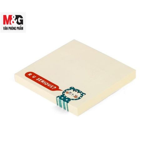  Tập Giấy Ghi Chú M&G YS-377 dạng 3X3, 80 tờ có hình con Mèo & trái Tim 