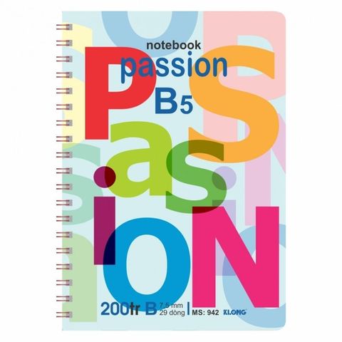  Vở Sổ lò xo kép B5 200 trang Klong942 (40Q/ thùng) sản phẩm chính hãng (Giao màu ngẫu nhiên ạ) 