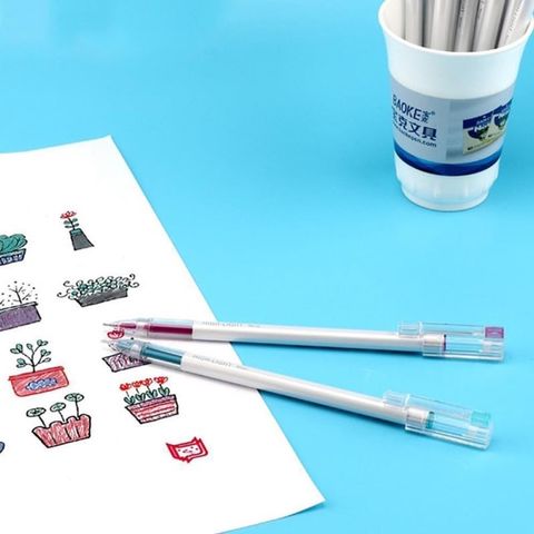  Bút gel nhũ mực nước Baoke 0.6mm PC3708 (12 Cây/vỉ) sản phẩm chính hãng 