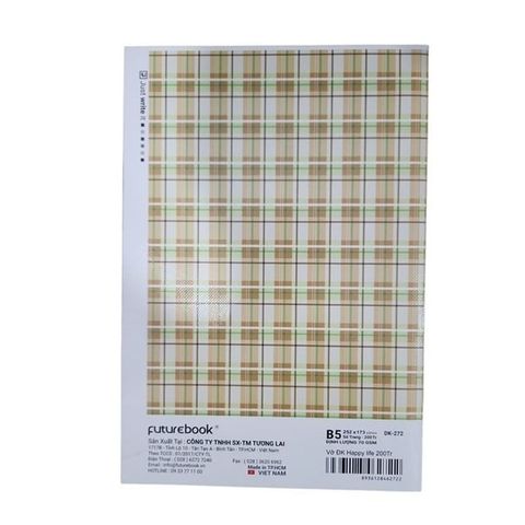  Vở kẻ ngang ĐL70gsm Happy Life FutureBook 200 trang DK-272 (Giao ngẫu nhiên) 