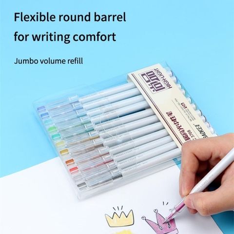  Bút gel nhũ mực nước Baoke 0.6mm PC3708 (12 Cây/vỉ) sản phẩm chính hãng 