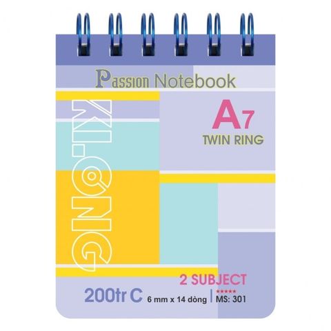  Vở Sổ lò xo A7 200 trang Klong30(180Q/ thùng) sản phẩm chính hãng (Giao màu ngẫu nhiên ạ) 