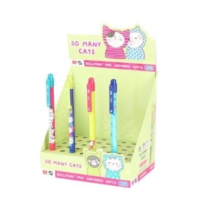  Bút bi 0.5mm M&G ABP888R8 (40/1200) - So many cats (10 Cây/Hộp ) 