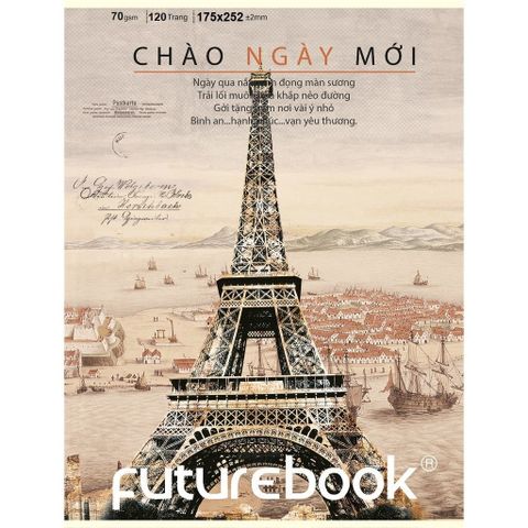  Vở kẻ ngang ĐL70gsm Chào ngày mới FutureBook 120 trang sản phẩm chính hãng(Giao bìa màu ngẫu nhiên ạ) 