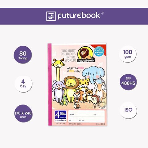  Vở ô ly ĐL100gsm Thảo Cầm Viên 80 trang DK-SV488 sản phẩm chính hãng(Giao bìa màu ngẫu nhiên ạ) 