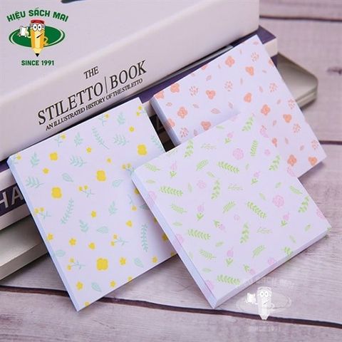  Tập Giấy nhớ 3x3(76x76mm) hình hoa (YS-214) M&G AS33G119 Sản phẩm chính hãng 