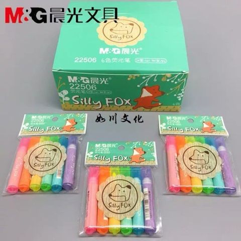  Bút dấu dòng AHM22506 AWPQ2108 sản phẩm chính hãng(Vỉ 6 Chiếc 6 màu) 