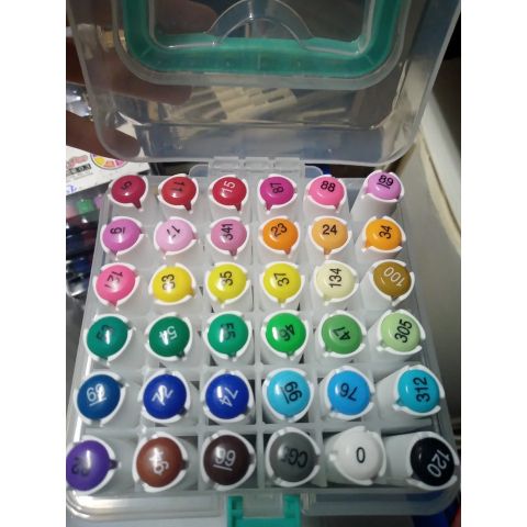  Hộp Bút Dạ màu Marker 2 đầu ngòi 1mm và 6mm Baoke MP2939 - 12/24/36/48 màu hàng chính hãng 