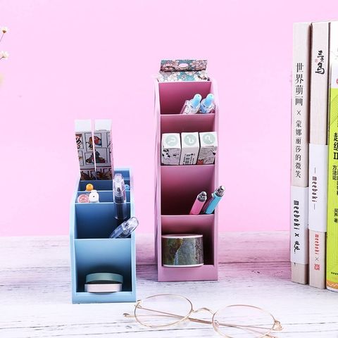  Khay cắm bút đứng 5 ngăn siêu cứng sản phẩm chính hãng thương hiệu MG màu Pastel dày, đẹp sử dụng lâu dài 