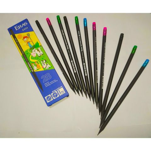  Chì đen 2B có tẩy Eras E604 sản phẩm chính hãng 
