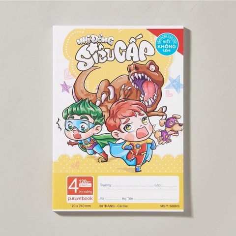  Vở ô ly ĐL120gsm Nhi Đồng Siêu Cấp 48 trang 584HS sản phẩm chính hãng (Giao bìa màu ngẫu nhiên ạ) 