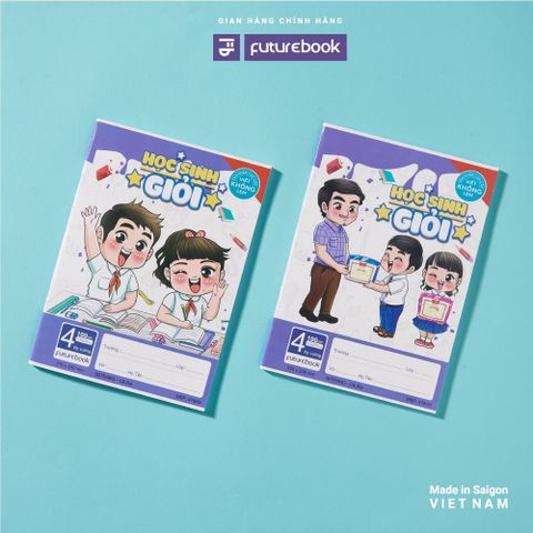  Vở ô ly ĐL100gsm Học Sinh Giỏi FutureBook 80 trang sản phẩm chính hãng (Giao bìa màu ngẫu nhiên ạ) 