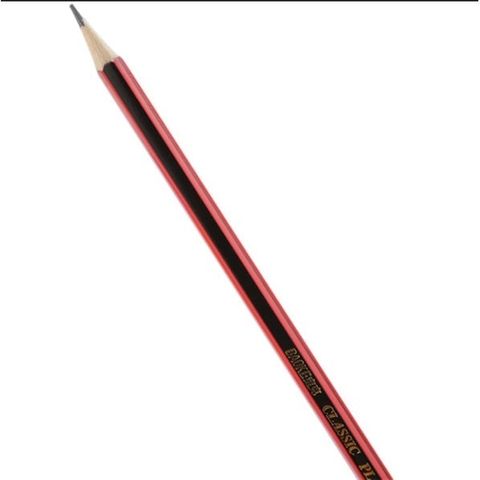  Bút chì gỗ 2B thân sọc đỏ đen Baoke PL1689 (Hộp 12 Chiếc) 