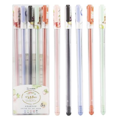  Vỉ 5 chiếc Bút nước 5 màu 0.38mm M&G AGP175Y8 sản phẩm chính hãng 