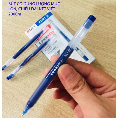  Bút nước siêu nhiều mực 0.5mm M&G AGPV340- Đen/Xanh sản phẩm chính hãng (Chiếc) 