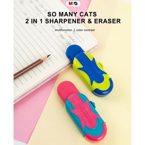  Gọt chì kèm tẩy M&G So many Cats APS912A6 sản phẩm chính hãng (Giao màu ngẫu nhiên ạ) 