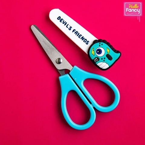  Kéo học sinh an toàn có nắp đậy Baoke OL-2110 (24)( Giao màu ngẫu nhiên ạ) 