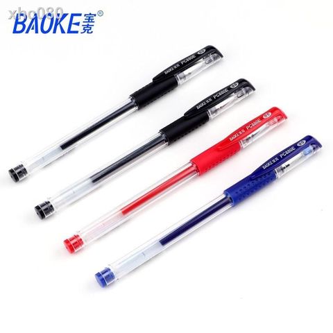 Bút gel cao cấp ngòi 0.7mm ngòi kim Baoke PC880E màu đen, xanh biển, đỏ (12 Cây/Hộp) 
