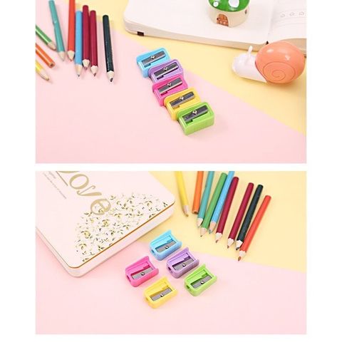  Gọt bút chì mini, Màu Hồng/ Vàng/ Xanh dương/ Xanh lá/ Tím sản phẩm chính hãng(Giao màu ngẫu nhiên ạ) 