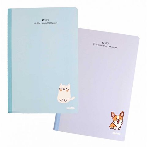  Vở caro B5 200 trang may dán gáy Klong836 sản phẩm chính hãng 
