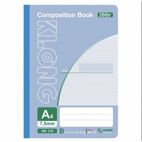  Vở Sổ may A4 260 trang Klong 310 sản phẩm chính hãng (Giao màu ngẫu nhiên ạ) 
