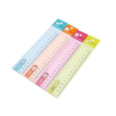  Thước nhựa trong nhiều màu 15cm ARL96127 sản phẩm chính hãng (Giao màu ngẫu nhiên) 