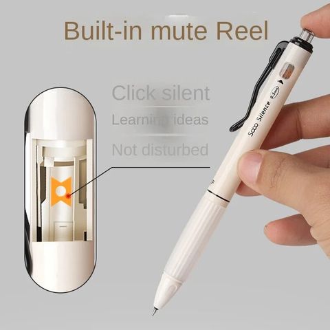  Bút nước bấm không phát ra tiếng động AGPK3302 sản phẩm chính hãng - Đen (giao màu ngẫu nhiên ạ) 