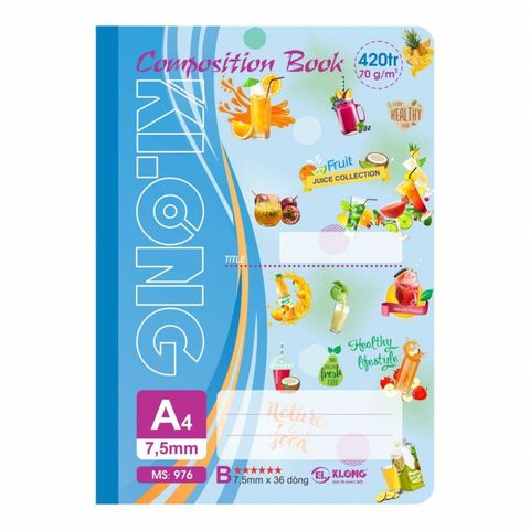  Sổ may A4 kẻ lề 420 trang ĐL 70 Klong976 sản phẩm chính hãng (Giao màu ngẫu nhiên ạ) 