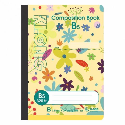  Vở Sổ may B5 320 trang Klong335 (30Q/ thùng) sản phẩm chính hãng (Giao màu ngẫu nhiên ạ) 