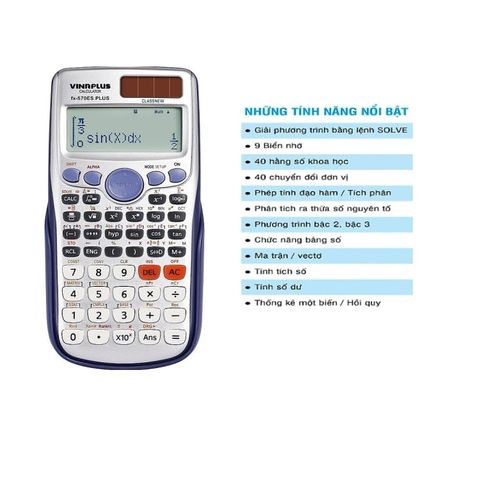  Máy tính khoa học VINAPLUS - FX-570ES PLUS sản phẩm chính hãng 