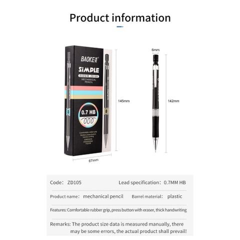  Bút chì kim tự động 0.7mm Baoke ZD105 sản phẩm chính hãng 
