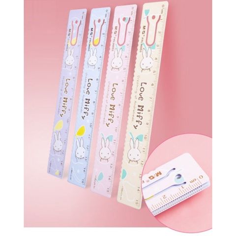  Thước sắt 15cm M&G FRL96053 có hình chú thỏ đáng yêu sản phẩm chính hãng (Giao màu ngẫu nhiên ạ) 