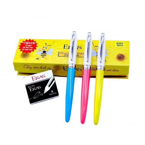  Bút máy ngòi mài kèm mực Eras E00(12/288) - Tím 